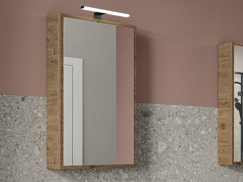Armoire miroir de toilette Qubo 50x85 P14 vertical sherwood
