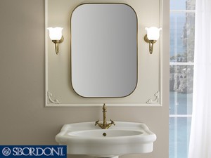 Badezimmerspiegel Sbordoni® Lucca mit Rahmen in Bronze