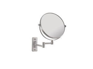 Focus 3X Magnifying Bathroom Mirror in Brushed Stainless Steel