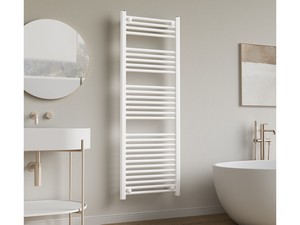 Flame towel warmer 142x50 Matt White
