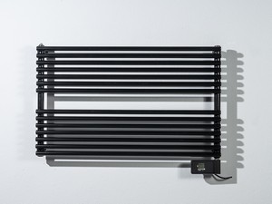 HORIZONTAL ELETRIC TOWEL WARMER START WITHOUT L80XH61 GLOSS BLACK