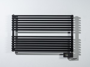 HORIZONTAL ELETRIC TOWEL WARMER START WITHOUT L100XH61 GLOSS BLACK