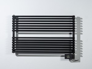 HORIZONTAL ELETRIC TOWEL WARMER START WITHOUT L80XH61 MATT BLACK