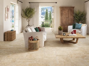 Tibur Avorio 40x60 Rectified Porcelain Tile Ivory Marble Effect
