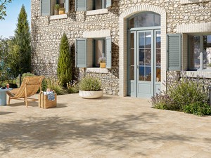 Tibur Avorio Out 60x60 Rectified Porcelain Tile Ivory Marble Effect