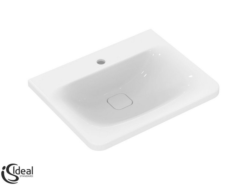 Mobili Lavanderia Ideal Standard.Ideal Standard Tonic 2 Lavabo 60x50 Monoforo Bianco Europeo Iperceramica