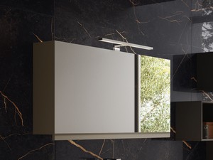 Armoire miroir de salle de bains TOUCH 90x17xH51 taupe mat