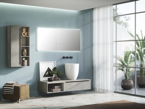 Trendy Bathroom Furniture 141 cm Cement with Top