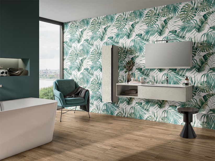 Meuble salle de bains modulable série Trendy effet béton ciré