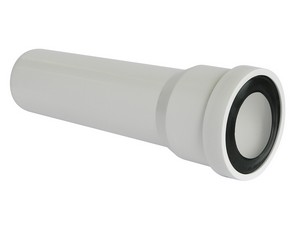 Gerades WC-Rohr Ø100 mm L40 cm Weiß