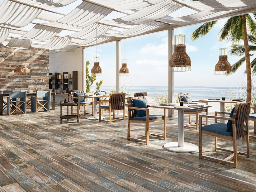 Stripped Wood Effect Porcelain Tile - Urban Forest