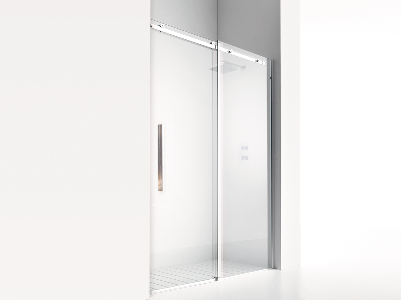 Porte De Douche Coulissante 170 Cm Transparent Adena