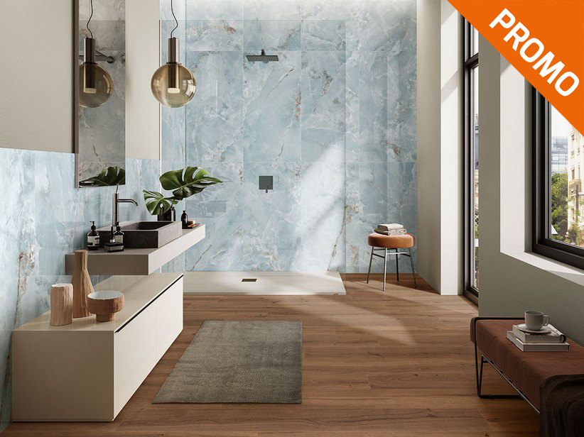 Marble Effect Full Lapped Porcelain Tile 60x120 - Waterfall