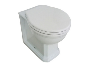 Stand-WC Epoque Rimless 55x39 cm wandbündig Weiß glänzend