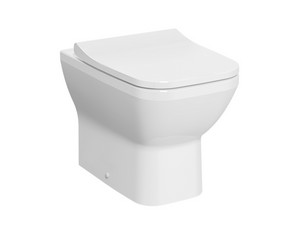 Stand-WC Integra Square Rimless wandbündig 54 cm Weiß