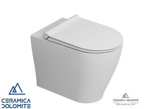 WC à poser Roma adossé au mur Vortex blanc mat