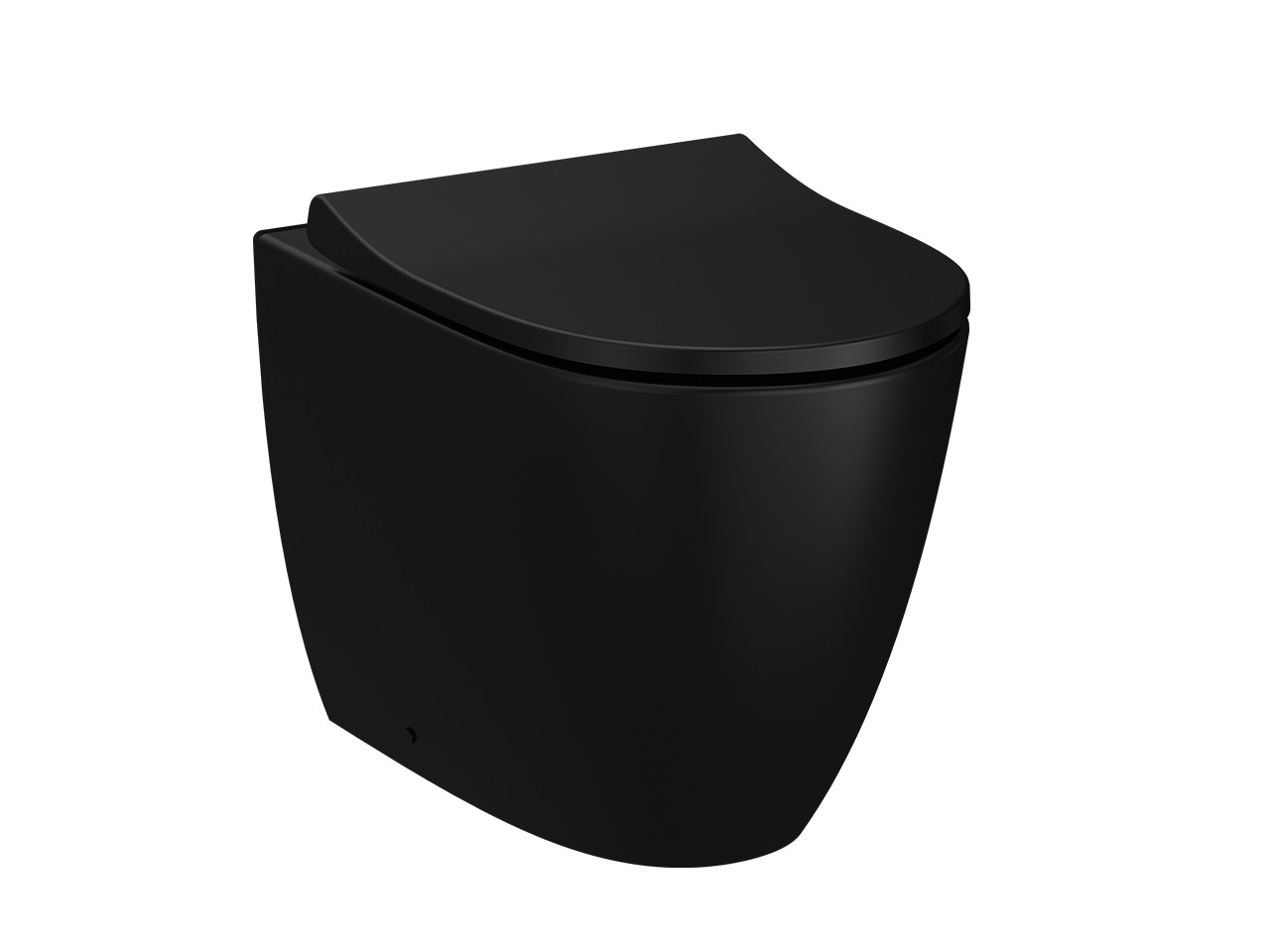 Wc a Terra Sento Rimless Filomuro Nero Opaco Iperceramica