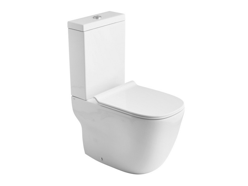 WC monobloc Wild rimless blanc brillant