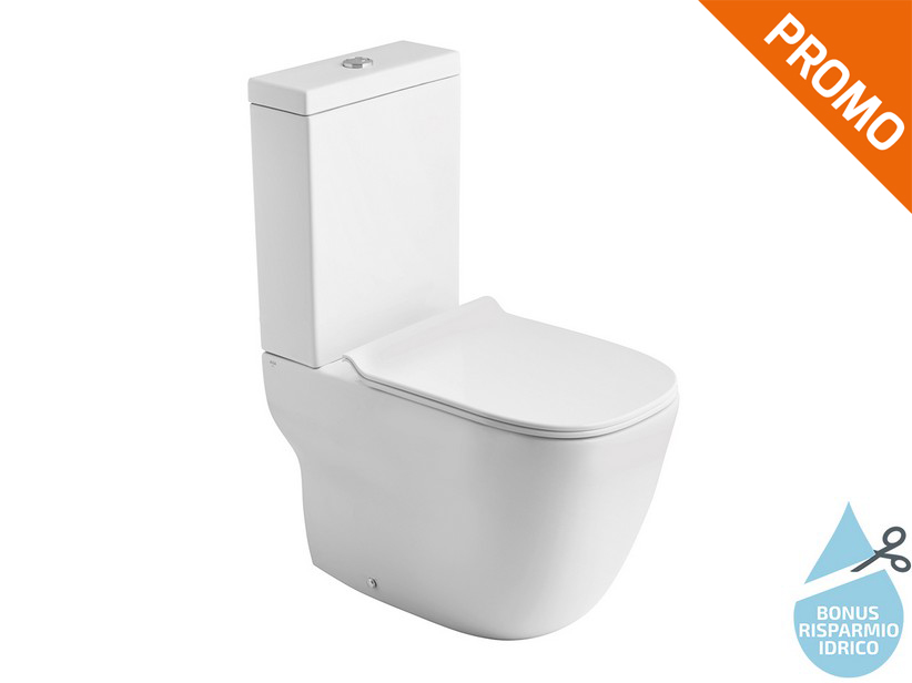 WC monobloc blancs Wild rimless blanc mat
