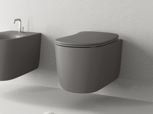 Wc Sospeso Nolita Rimless Ferro Opaco