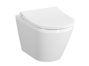 WC suspendu Integra Round rimless 54,5 cm blanc