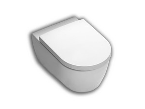 Hänge-WC Monero 54 cm spülrandlos Weiß glänzend