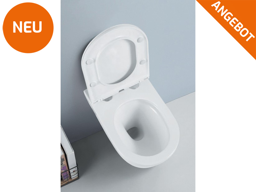 Hänge-Sanitärkeramik Moon Vortex glänzend Weiss