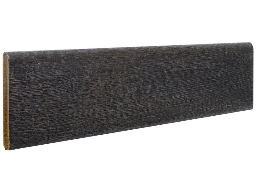 Battiscopa Ceramica Wood Black 8X45
