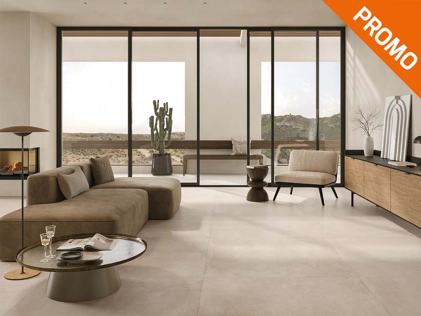 Carrelage grès cérame grand format rectifié 120x120 - Xlab