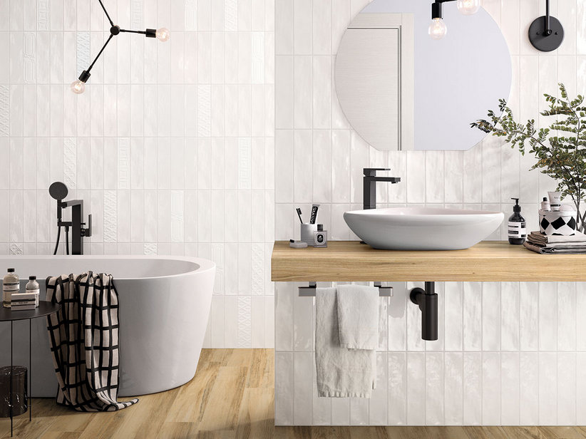 Glänzende Wandfliesen in Pastellfarben - Chelsea