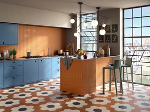 Wandfliese für Küche Einbrand 6x24,6 - Mahjong