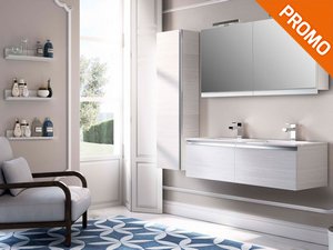 Offerta mobile da bagno mensola e cassetto laccato - XLAB Design