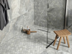 Carrelage salle de bains grès cérame effet pierre onyx rectifié - Onyx