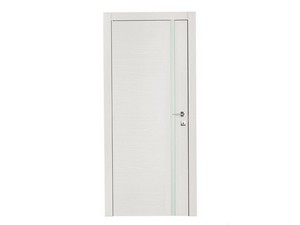 Legnotech Hinged Doors With Small Glass Panel White Ash