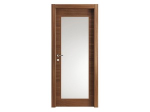 Space Hinged Doors With Glass Panel Cognac