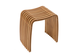 Curve Bamboo Curved Bathroom Stool