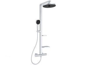 Ideal Standard Mixer Alu+ Thermostatic Shower Column 2 Functions Matt Silver