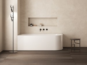 Eckbadewanne Nives 170x70 cm Links Weiß Glänzend Poliert