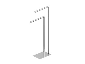 Spring Chrome 304 Stainless Steel Bathroom Floor Stand with Towel Holder