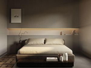 Decorative Panel Boiserie Dorico 300X2000 3D Effect, Paintable