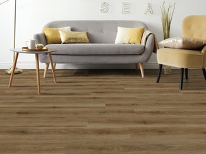 Chalet Caramel Brown Oak Effect Adhesive Lvt Floor