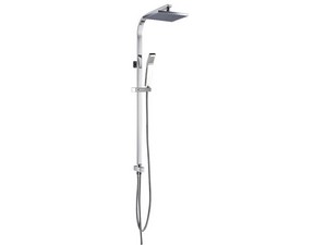 Amelie Square Shower Column Without Mixer Chrome