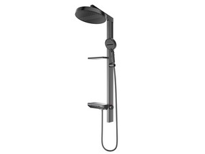 Digit Led Shower Column with 4 Functions Metal Grey Finish