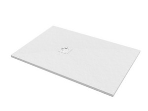 Crypto Rectangular Shower Tray cm 80X100 H2,5 Resin White