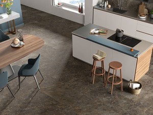 Imperiale Gold Tile 60X120 Gres Marble Effect 3D Brown Matt