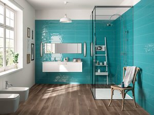 Lagoon Teal 20X50 Polished Petrol Green Tile