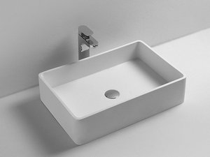 Union Washbasin 60X40 Solid Surface White