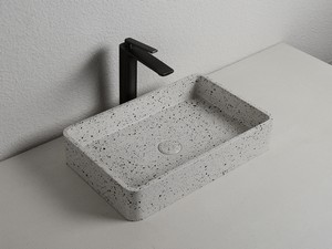 Aufsatzwaschbecken Terrazzo 50,6x32,6xH10 cm