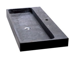 Purestone Washbasin Recife 100X49Xh10 Black