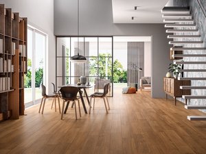 Fliese Life Brown 20X120 Feinsteinzeug Holzoptik Braun